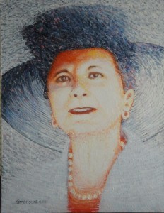 Veronique, acrylic on canvas 30×40